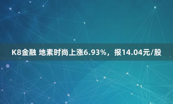 K8金融 地素时尚上涨6.93%，报14.04元/股