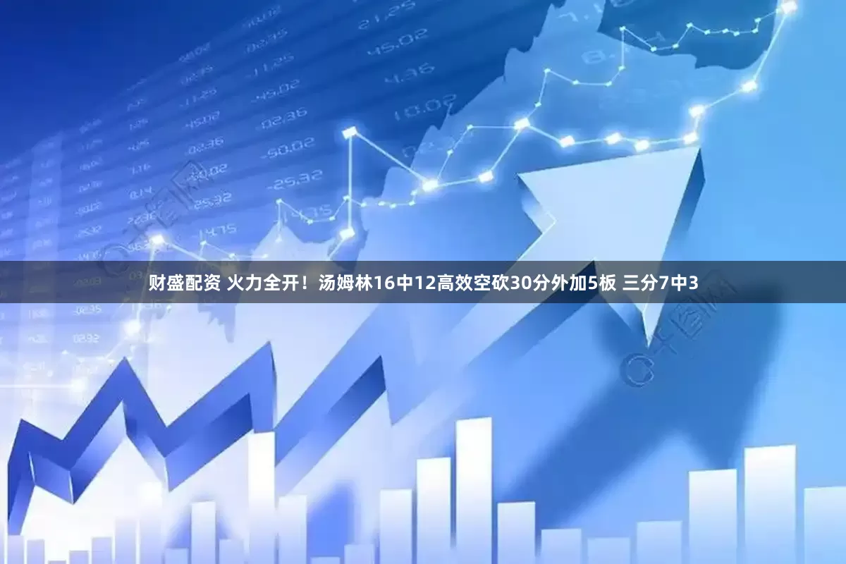 财盛配资 火力全开！汤姆林16中12高效空砍30分外加5板 三分7中3