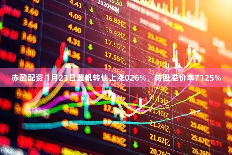 赤盈配资 1月23日蓝帆转债上涨026%，转股溢价率7125%